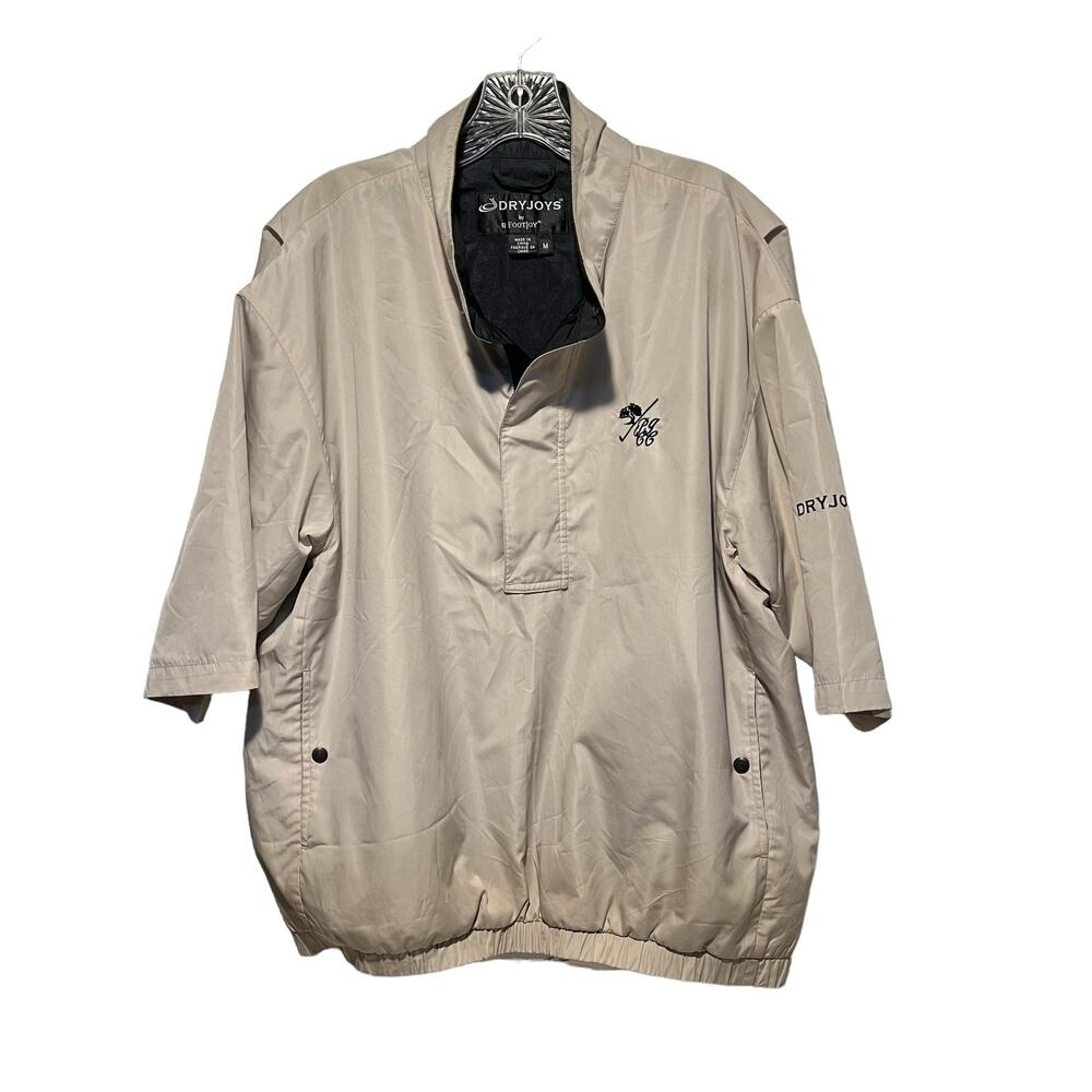 Footjoy Dryjoys FJ Half Sleeve Golf Jacket M Beige
